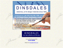 Tablet Screenshot of dinsdales.com